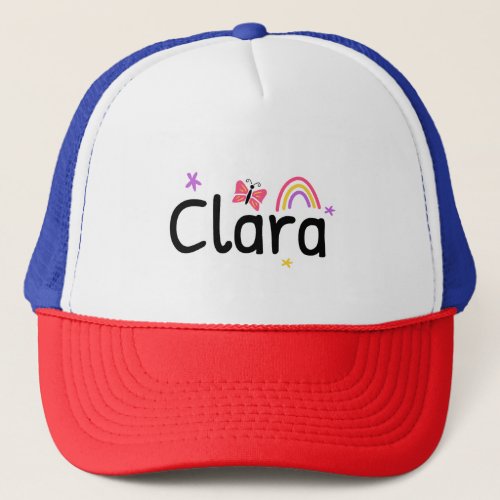 Clara name cute design trucker hat