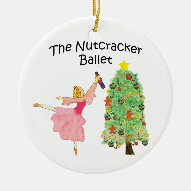 Clara_Nutcracker 2010 xmas Ceramic Ornament (Front)