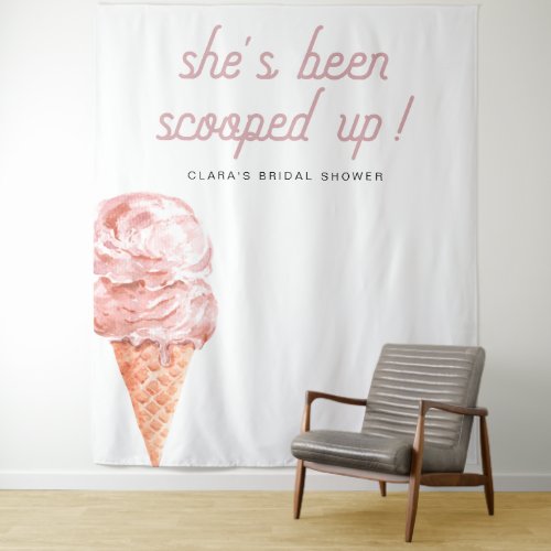 CLARA Retro Shes Been Scooped Up Bridal Shower  T Tapestry