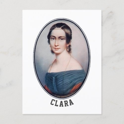 Clara Schumann 1838 Postcard