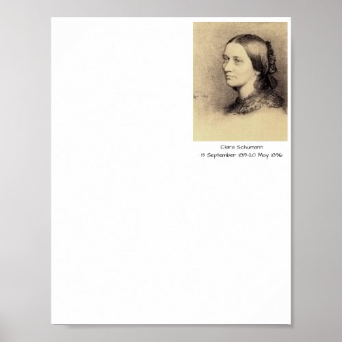 Clara Schumann Poster