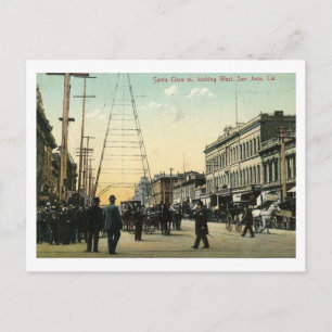 Clara St., San Jose, California 1907 Vintage Postcard