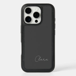 Clara - Template For Your Name Dark Grey iPhone 16 Pro Case