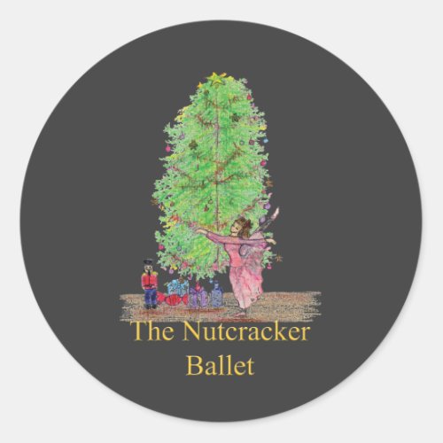 Clara  the Nutcracker Gifts Classic Round Sticker