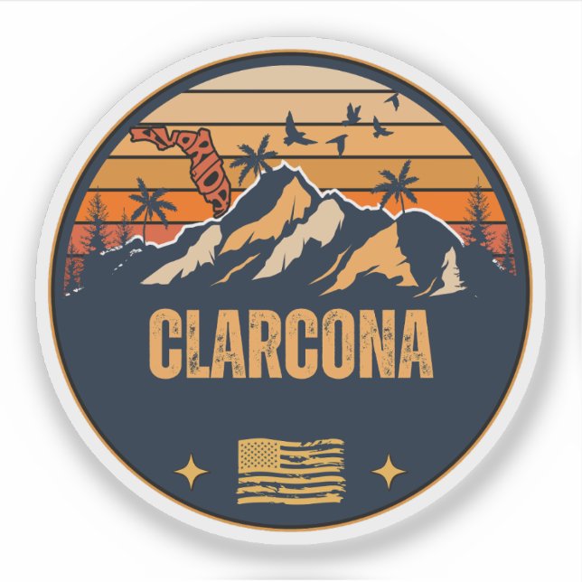 Clarcona, Florida  Sticker (Front)