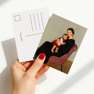 Cläre Maillard with Daughter Willi Maillard Postcard