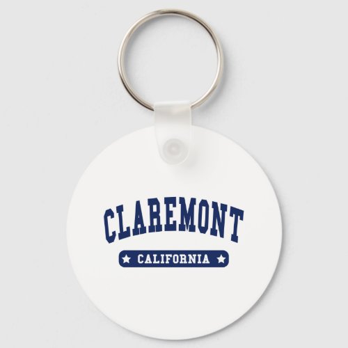 Claremont California College Style tee shirts Keychain