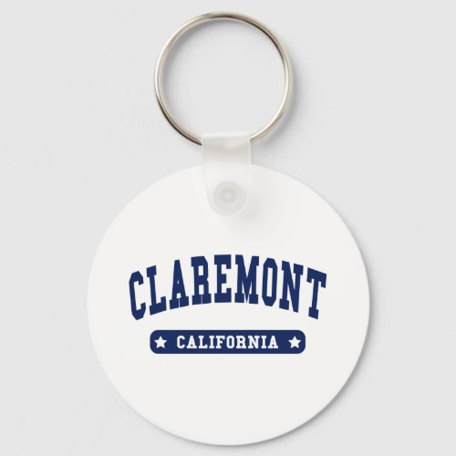 Claremont California College Style tee shirts Keychain