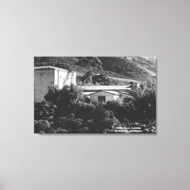 Claremont, California View of Padua Hills Theatr Canvas Print (Front)
