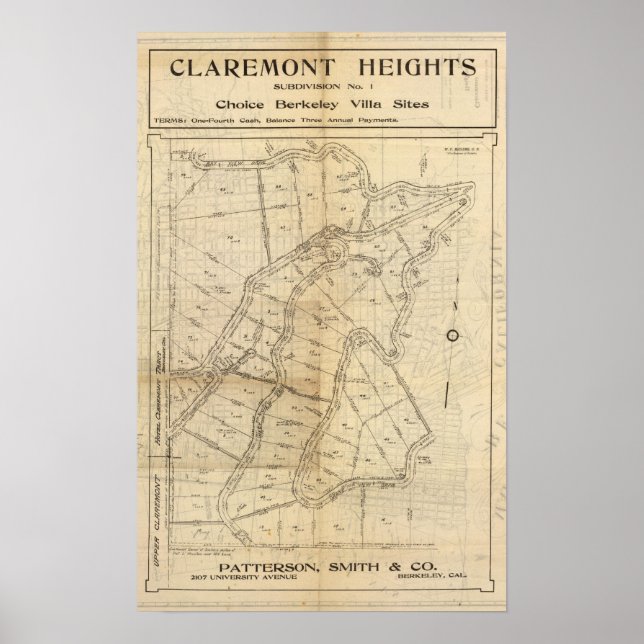 Claremont Heights Poster (Front)