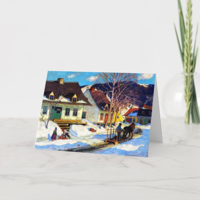 Clarence Gagnon - A Quebec Village Postcard (Front)