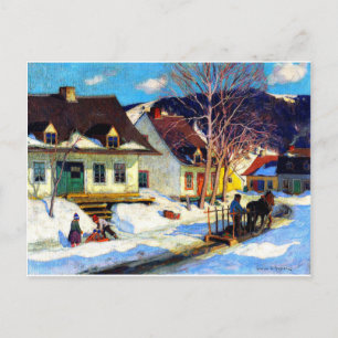 Clarence Gagnon - A Quebec Village Postcard