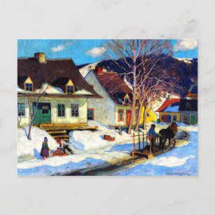 Clarence Gagnon - Quebec Village Postcard