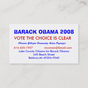 Clarence Gillispie, Community Acti... - Customized Business Card