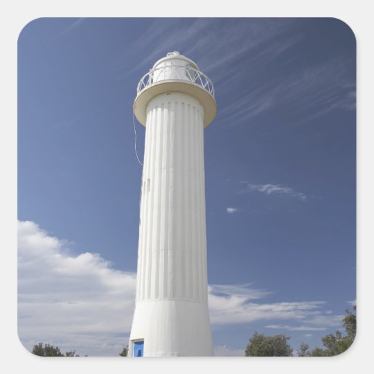 Clarence Head Lighthouse, Yamba, New South Square Sticker