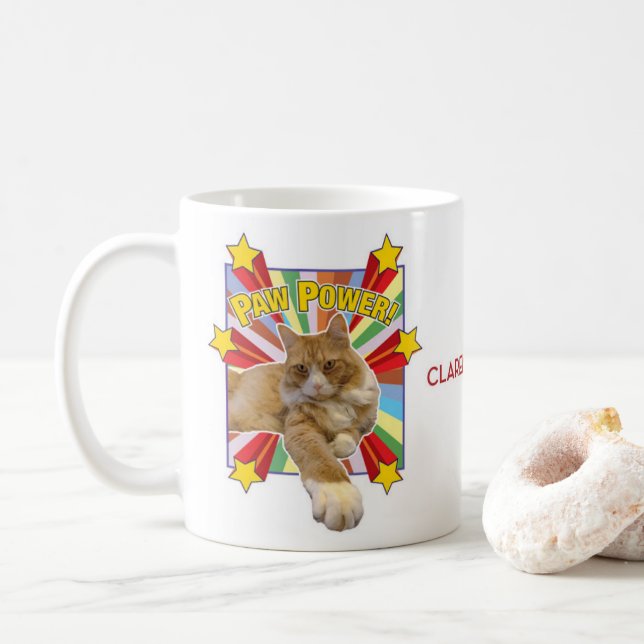 Clarence PawPower™ Ceramic Mug (With Donut)