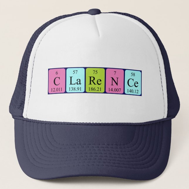Clarence periodic table name hat (Front)
