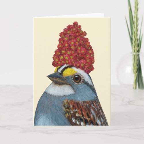 Clarence the sparrow card