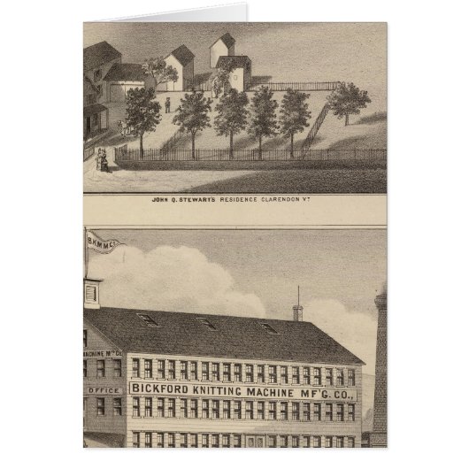 Clarendon Bickford Knitting Machine Cards (Front)