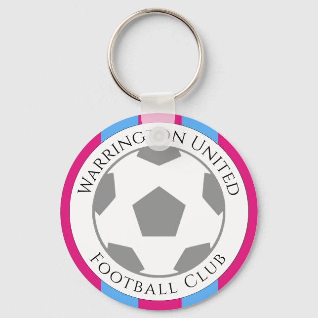 Claret & Blue Football Club Keychain (Front)