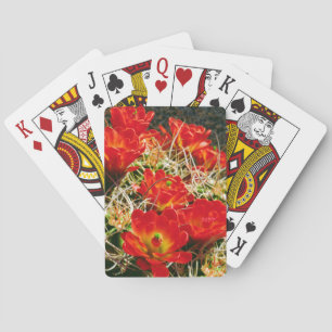 Claret Cup Cactus Wildflowers Poker Cards