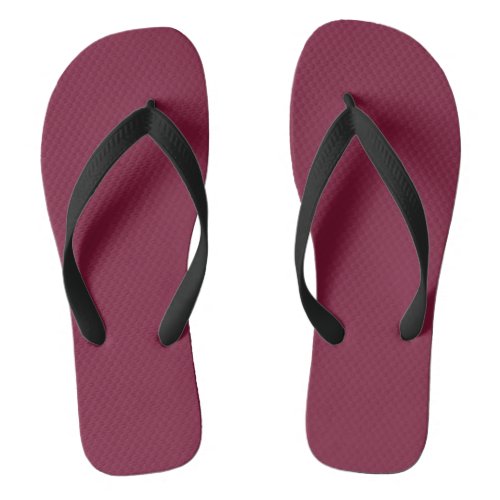 Claret Solid Blank Color Flip Flops