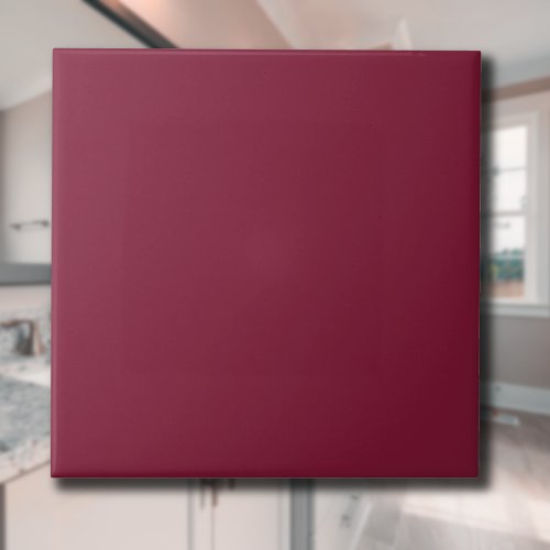 Claret Solid Color  Classic  Elegant Ceramic Tile