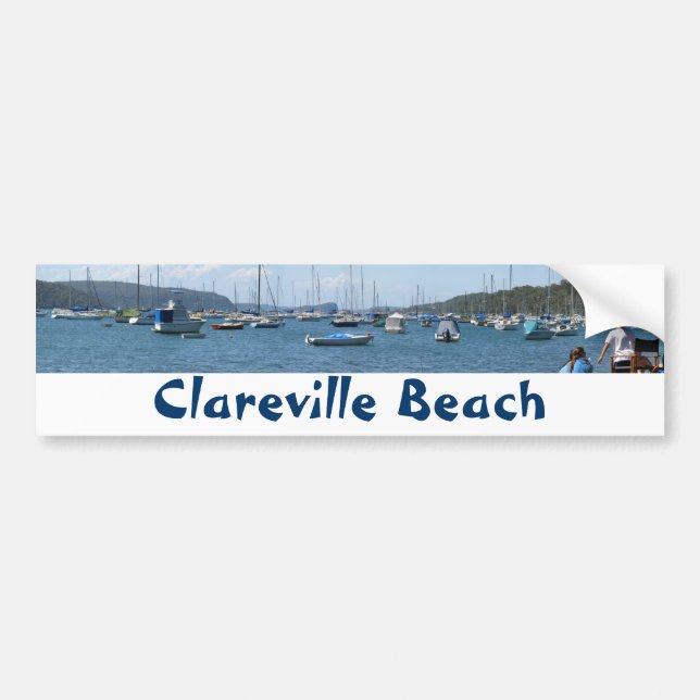Clareville Beach Bumper Sticker (Front)