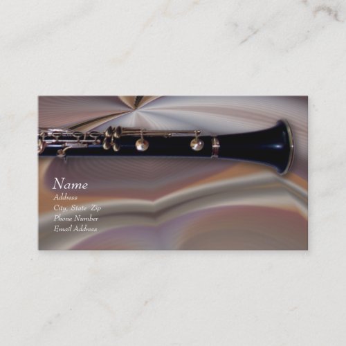 Clarinet and Business Card