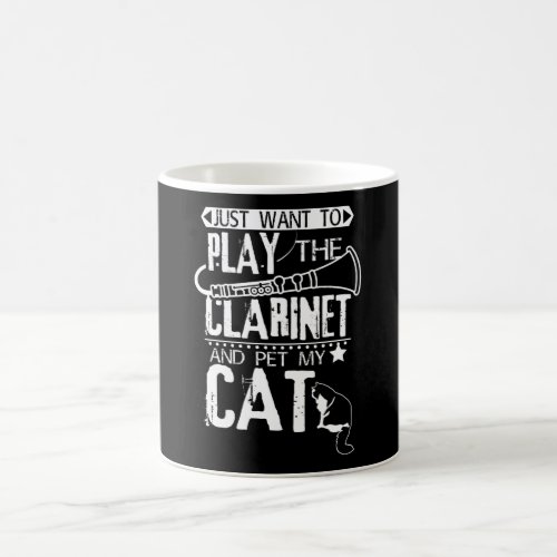 Clarinet And Cat Coffee Mug