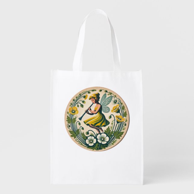 Clarinet Band Class Fairy                          Grocery Bag (Front)