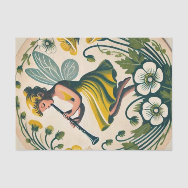 Clarinet Band Class Fairy                          Tissue Paper (Front)