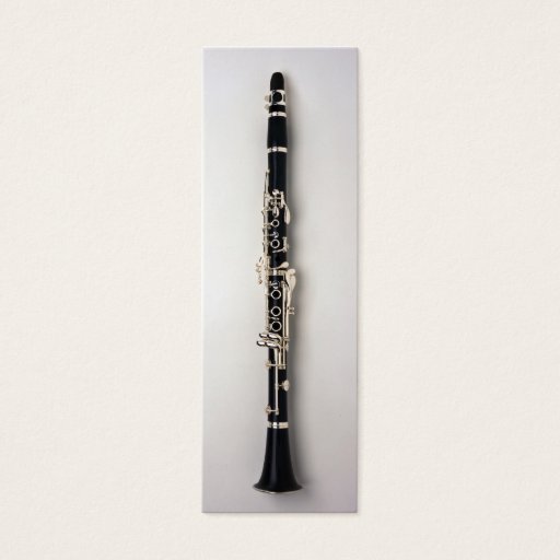 Customizable Clarinet Bookmark Business Card Templates