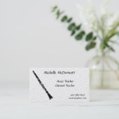 Clarinet Business Card (Standing Front)