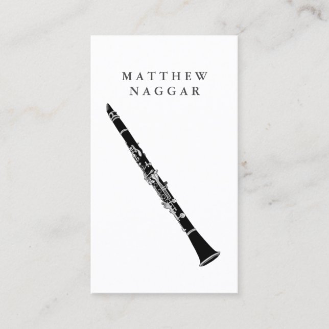 Clarinet Business Card (Front)