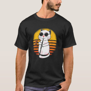 Clarinet Cat Pet Kitten Clarinetist Player Marchin T-Shirt