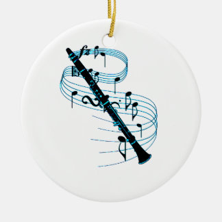 Clarinet Ceramic Ornament