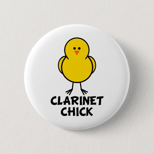 Clarinet Chick Button (Front)