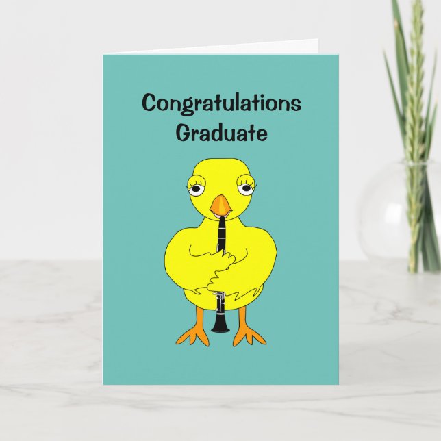 Clarinet Chick Card (Front)
