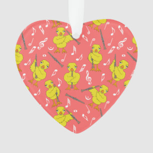 Clarinet Chick Clarinets Music Notes Ceramic Ornam Ornament