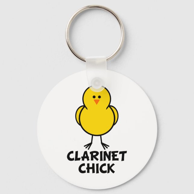 Clarinet Chick Keychain (Front)