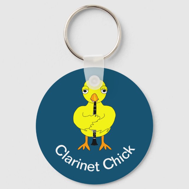 Clarinet Chick Keychain (Front)