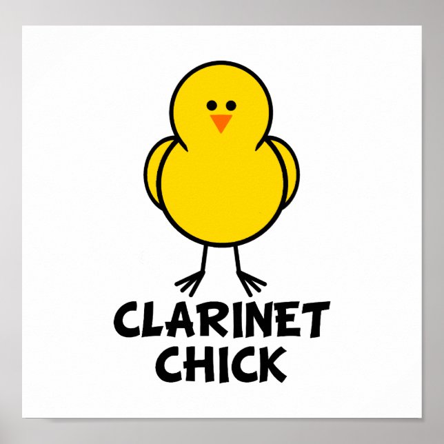Clarinet Chick Poster (Front)