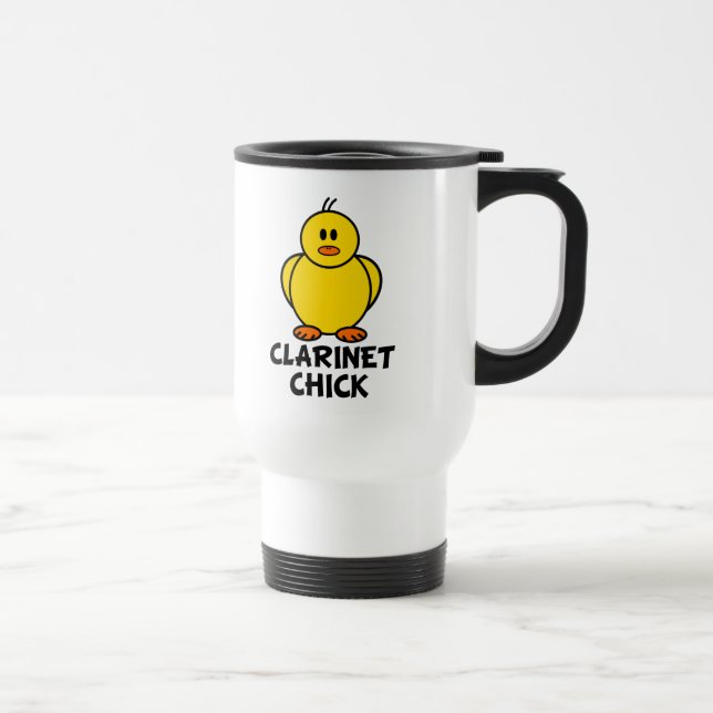 Clarinet Chick Travel Mug (Right)