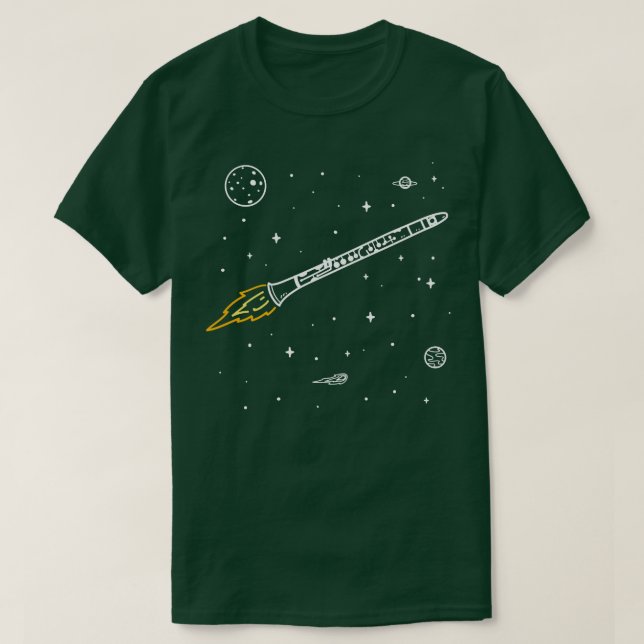 Clarinet Clarinet Instrument T-Shirt (Design Front)
