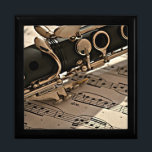 Clarinet Closeup Gift Box<br><div class="desc">Clarinet closeup with sheet music trinket box. VIRGINIA5050, custom-designed products and gifts at www.zazzle.com/virginia5050*, PAUL KLEE GIFT SHOP at www.zazzle.com/paulkleegiftshop*, INTERNATIONAL GIFTS at zazzle.com/InternationalGifts.</div>
