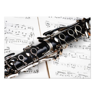 Clarinet closeup photo print