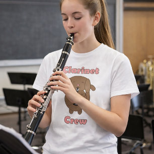 Clarinet Crew Brown Dog Funny T-Shirt