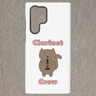 Clarinet Crew Cat Funny Samsung Galaxy S22 Ultra Case