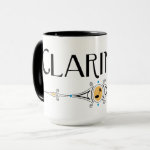 Clarinet Decorative Line Mug